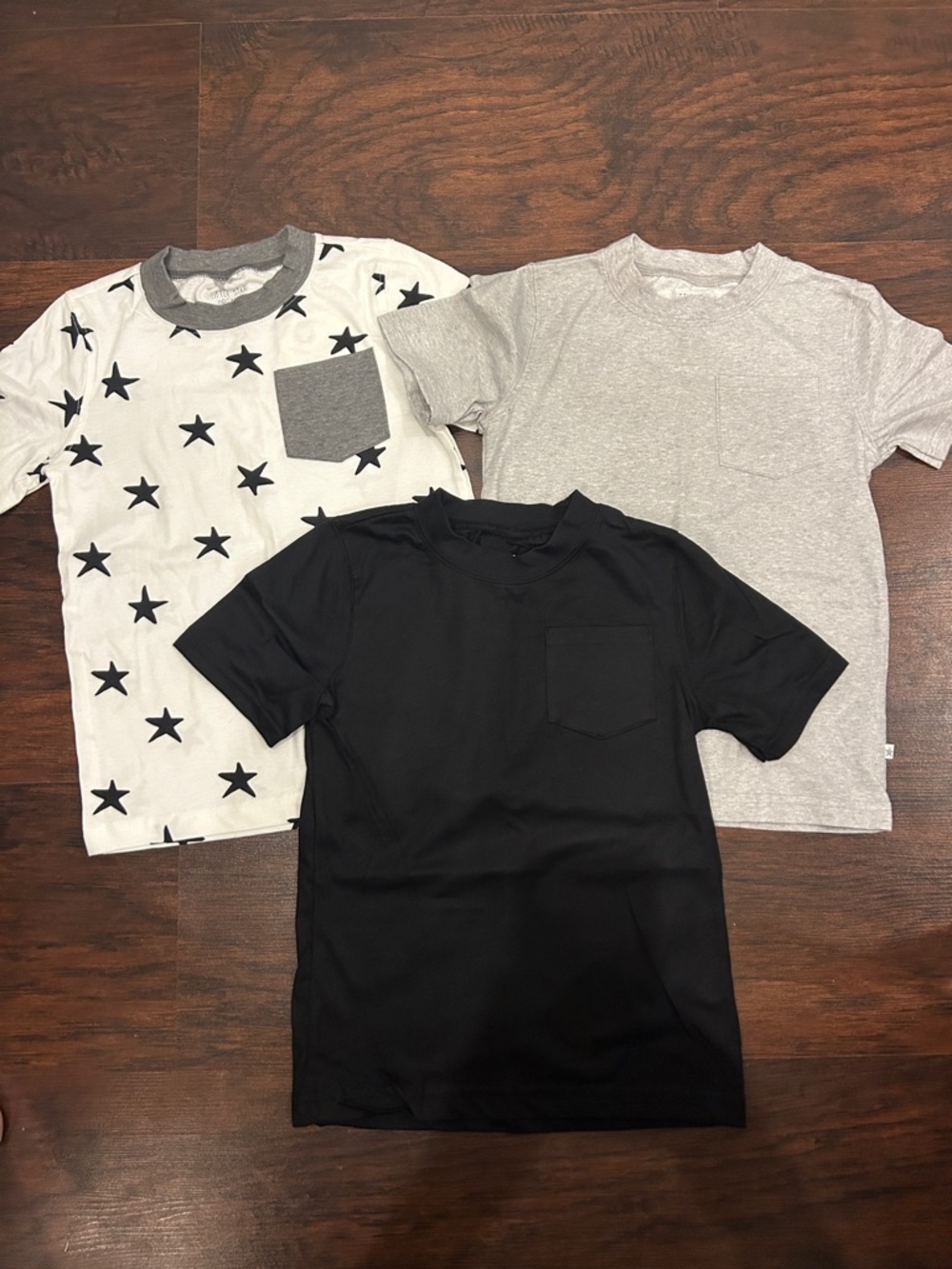 Brand New Set of 3 Toddler Boy’s Little Star Organic Cotton Pocket Tees Sz 4T
